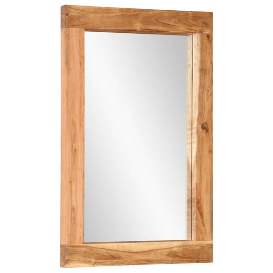 Mirror 70x50 cm Solid Wood Acacia and Glass