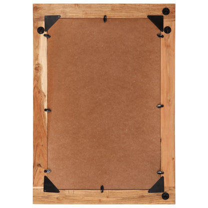 Mirror 70x50 cm Solid Wood Acacia and Glass