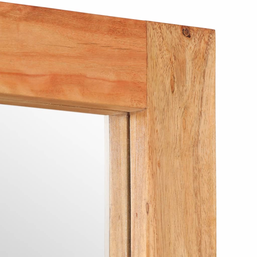 Mirror 70x50 cm Solid Wood Acacia and Glass