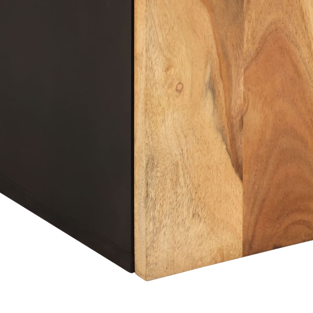 Bathroom Wall Cabinet 38x33x48 cm Solid Wood Acacia