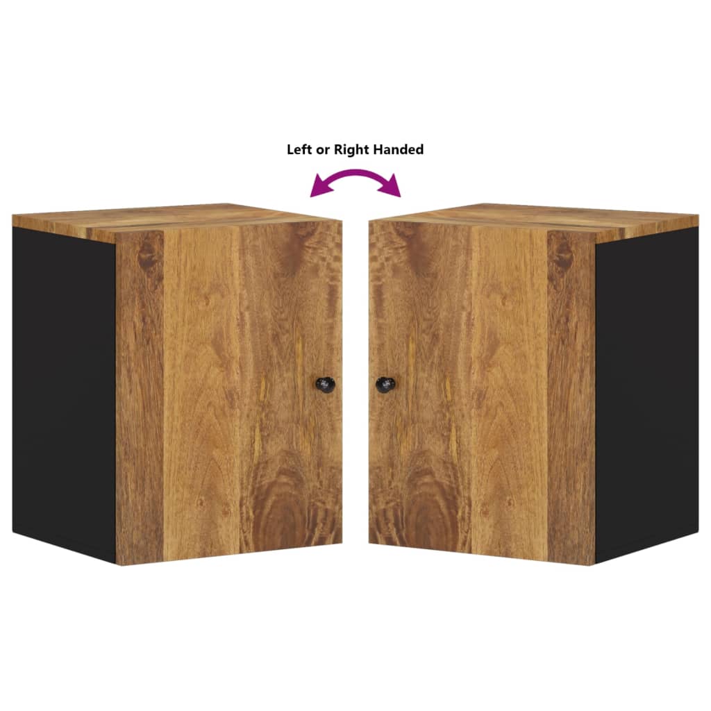 Bathroom Wall Cabinet 38x33x48 cm Solid Wood Mango