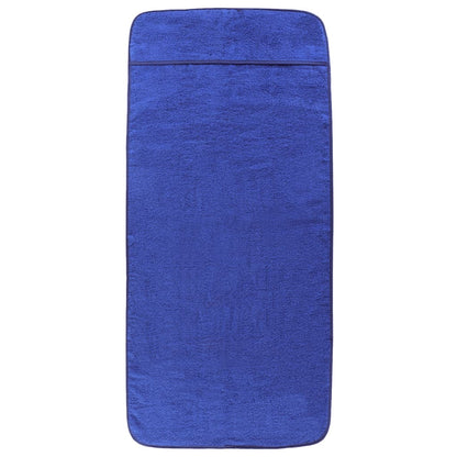 Beach Towels 2 pcs Royal Blue 60x135 cm Fabric 400 GSM