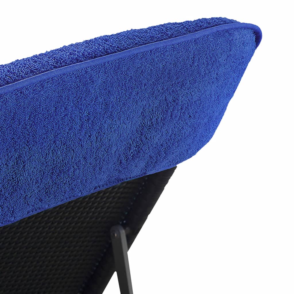 Beach Towels 2 pcs Royal Blue 60x135 cm Fabric 400 GSM