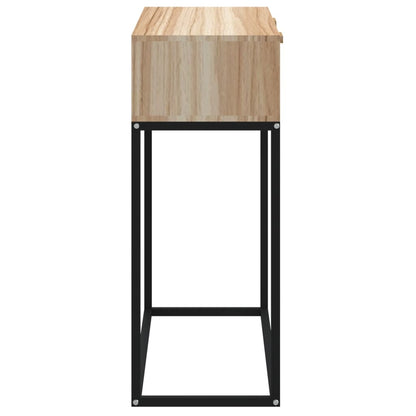Console Table 80x30x75 cm Engineered Wood and Iron