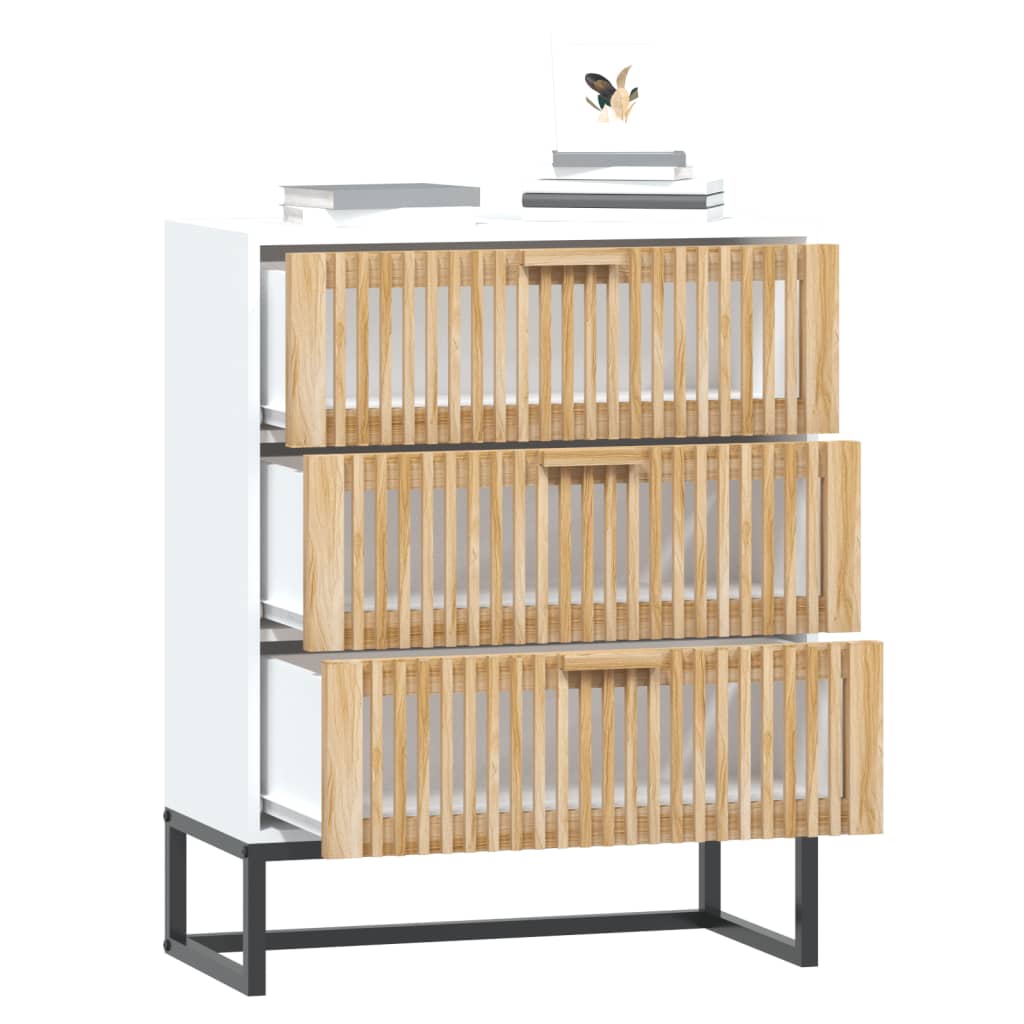Sideboard White 60x30x75 cm Engineered Wood