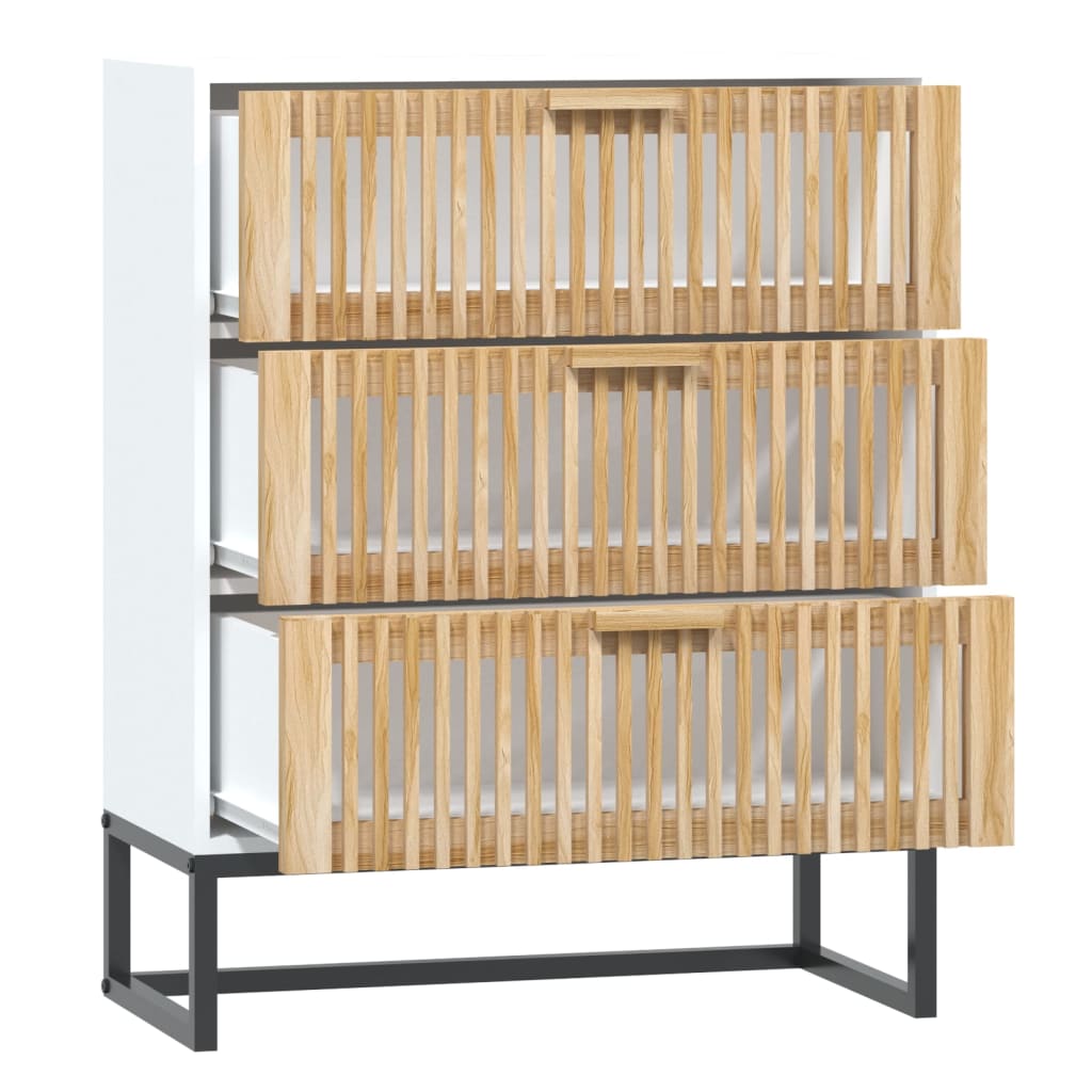 Sideboard White 60x30x75 cm Engineered Wood
