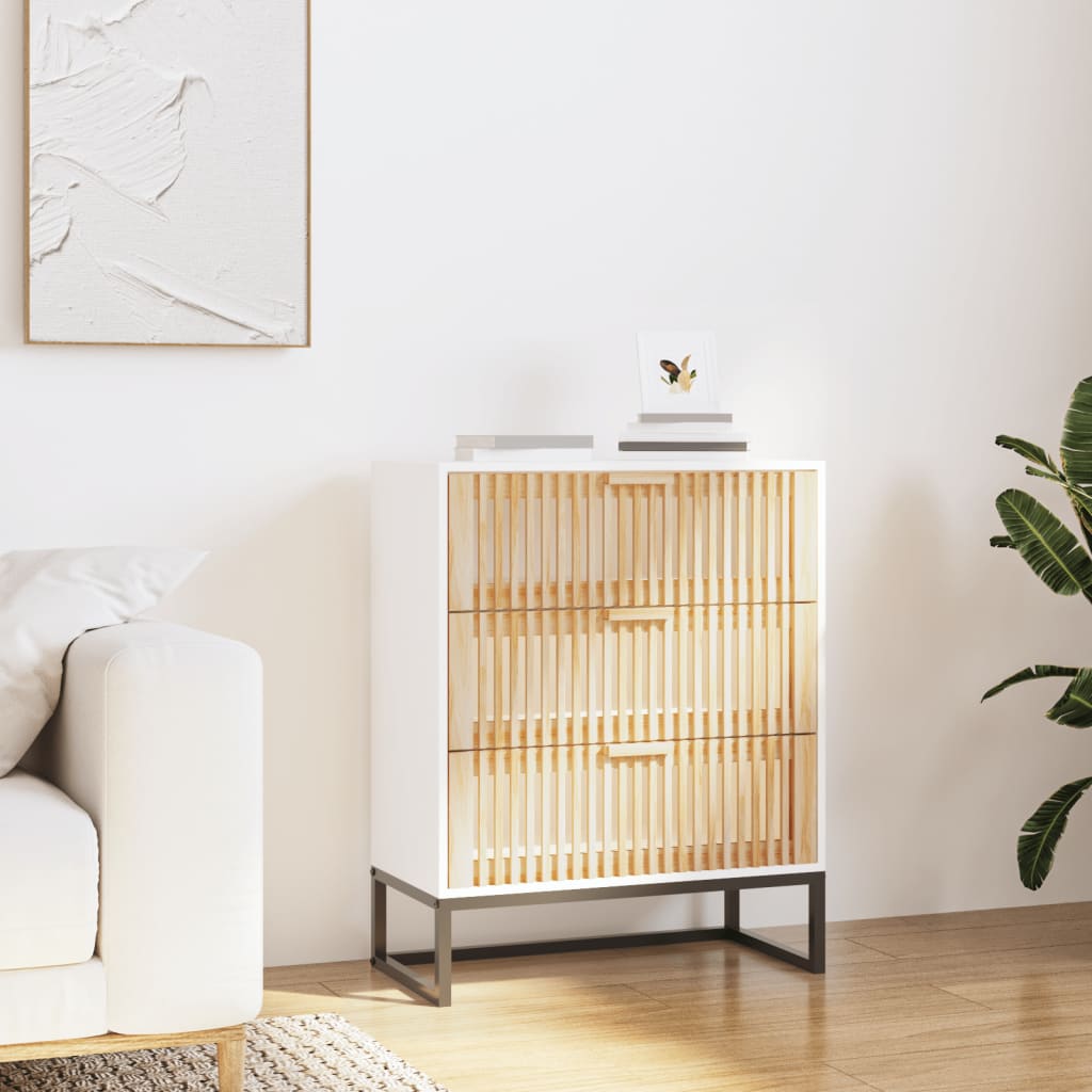 Sideboard White 60x30x75 cm Engineered Wood
