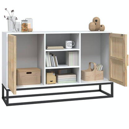 Sideboard White 105x30x65 cm Engineered Wood