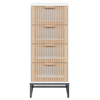 Highboard White 40x30x95 cm Engineered Wood