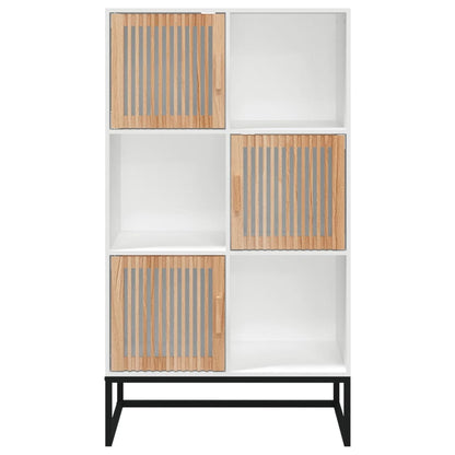 Highboard White 70x35x125 cm Engineered Wood
