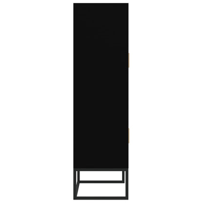 Highboard Black 70x35x125 cm Engineered Wood