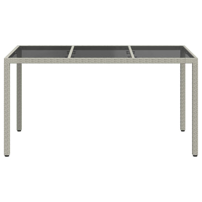 Garden Table White 150 x 90 x 75 cm Poly Rattan
