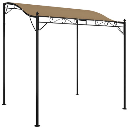 Canopy Taupe 2x2.3 m 180 g/m² Fabric and Steel