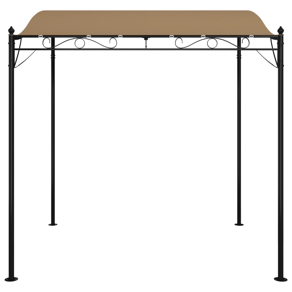 Canopy Taupe 2x2.3 m 180 g/m² Fabric and Steel