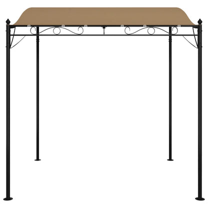 Canopy Taupe 2x2.3 m 180 g/m² Fabric and Steel