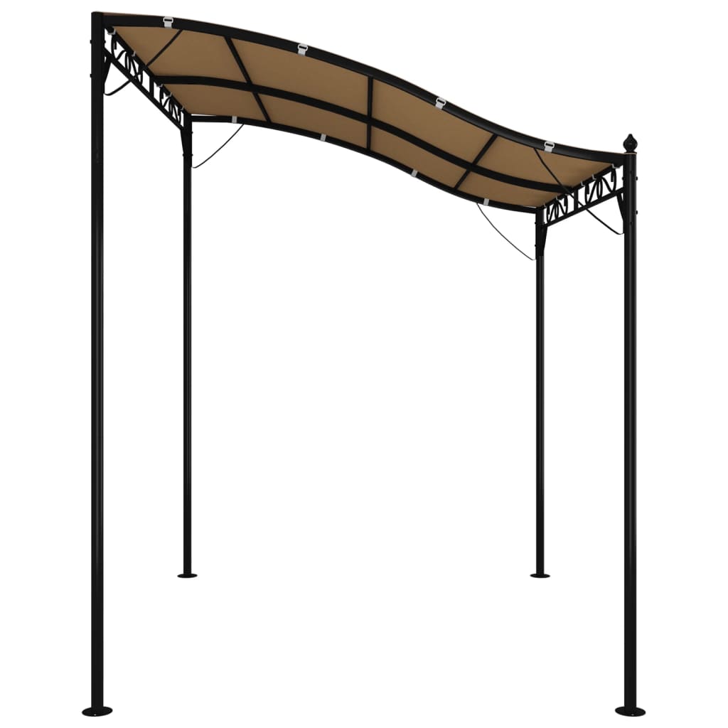 Canopy Taupe 2x2.3 m 180 g/m² Fabric and Steel