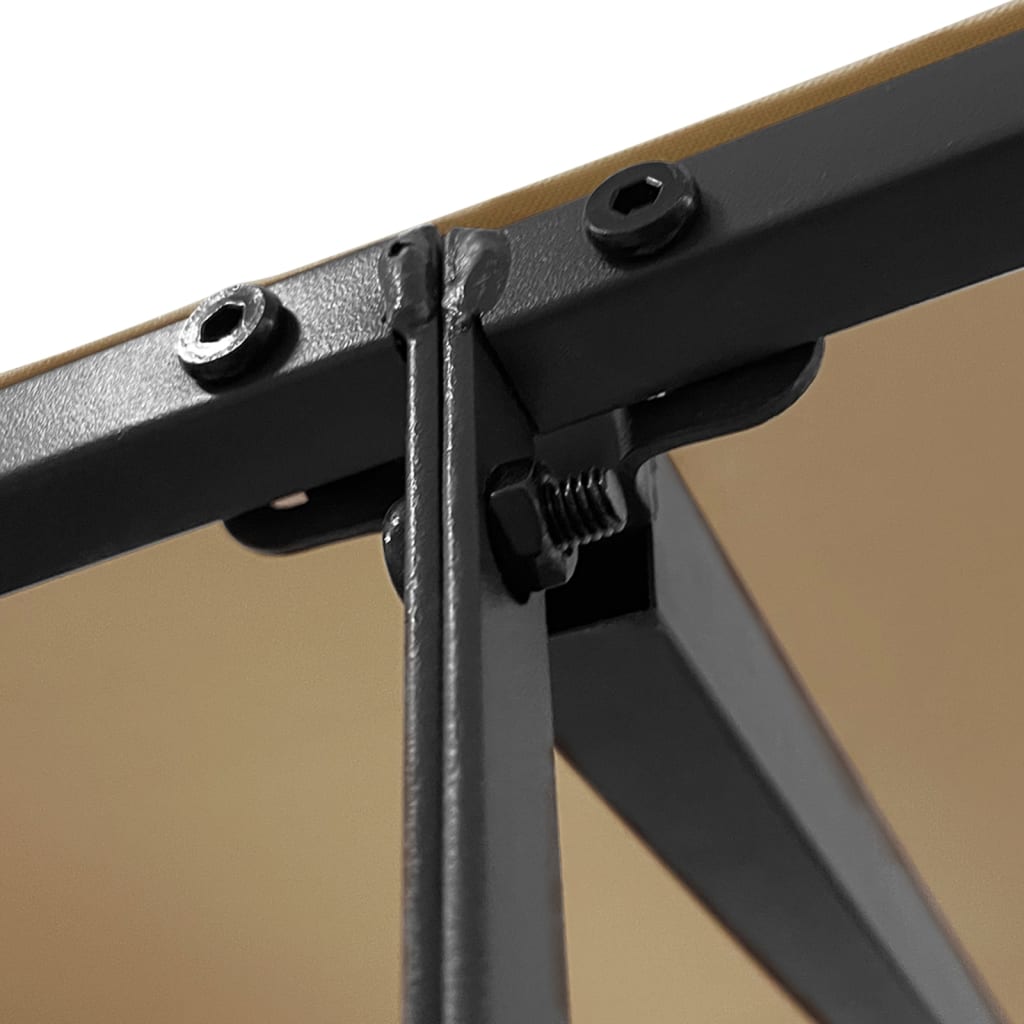 Canopy Taupe 2x2.3 m 180 g/m² Fabric and Steel