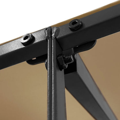 Canopy Taupe 2x2.3 m 180 g/m² Fabric and Steel