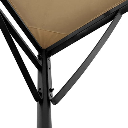 Canopy Taupe 2x2.3 m 180 g/m² Fabric and Steel