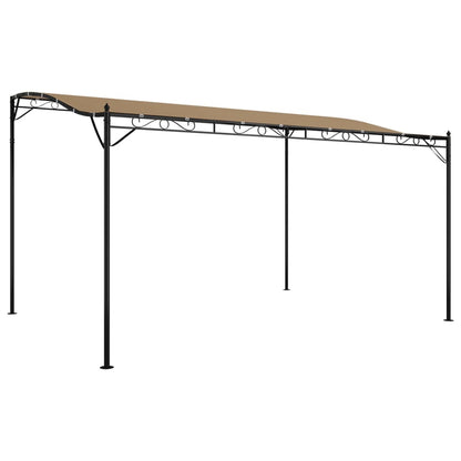 Canopy Taupe 4x3 m 180 g/m² Fabric and Steel