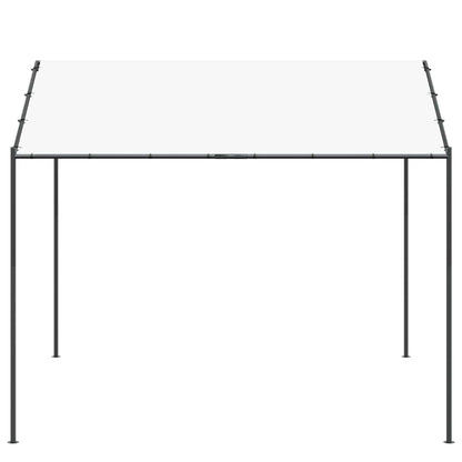 Gazebo 4 x 4 x 2.6 m White Steel and Polyester 180 gsm