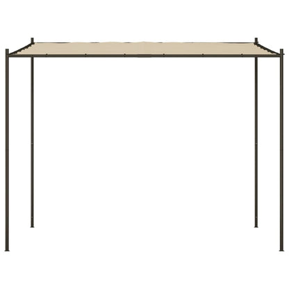 Gazebo Beige 3x3 m 180 g/m² Fabric and Steel