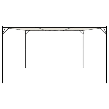 Gazebo White 4x4 m 180 g/m² Fabric and Steel
