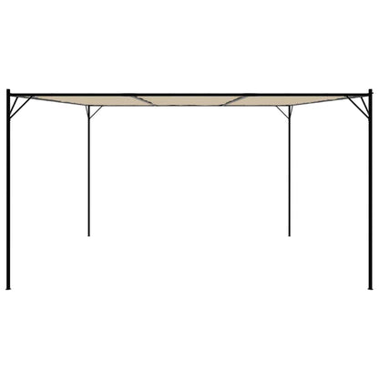 Gazebo Beige 4x4 m 180 g/m² Fabric and Steel