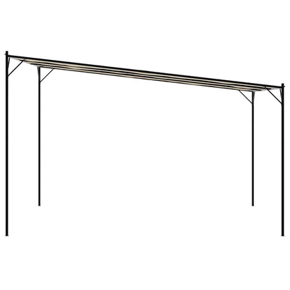 Gazebo Beige 4x4 m 180 g/m² Fabric and Steel