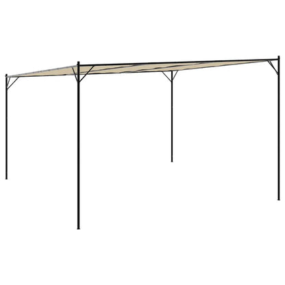 Gazebo Beige 4x4 m 180 g/m² Fabric and Steel