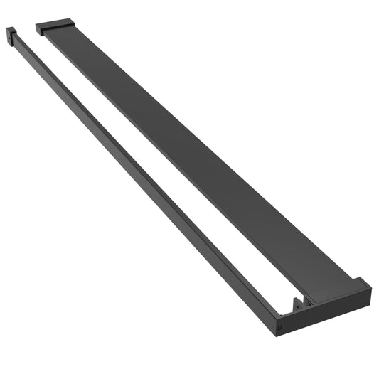 Shower Shelf for Walk-in Shower Wall Black 80 cm Aluminium