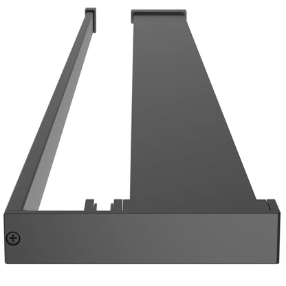 Shower Shelf for Walk-in Shower Wall Black 80 cm Aluminium