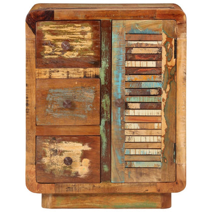 Sideboard with 3 Drawers 55x30x70 cm Solid Wood Reclaimed