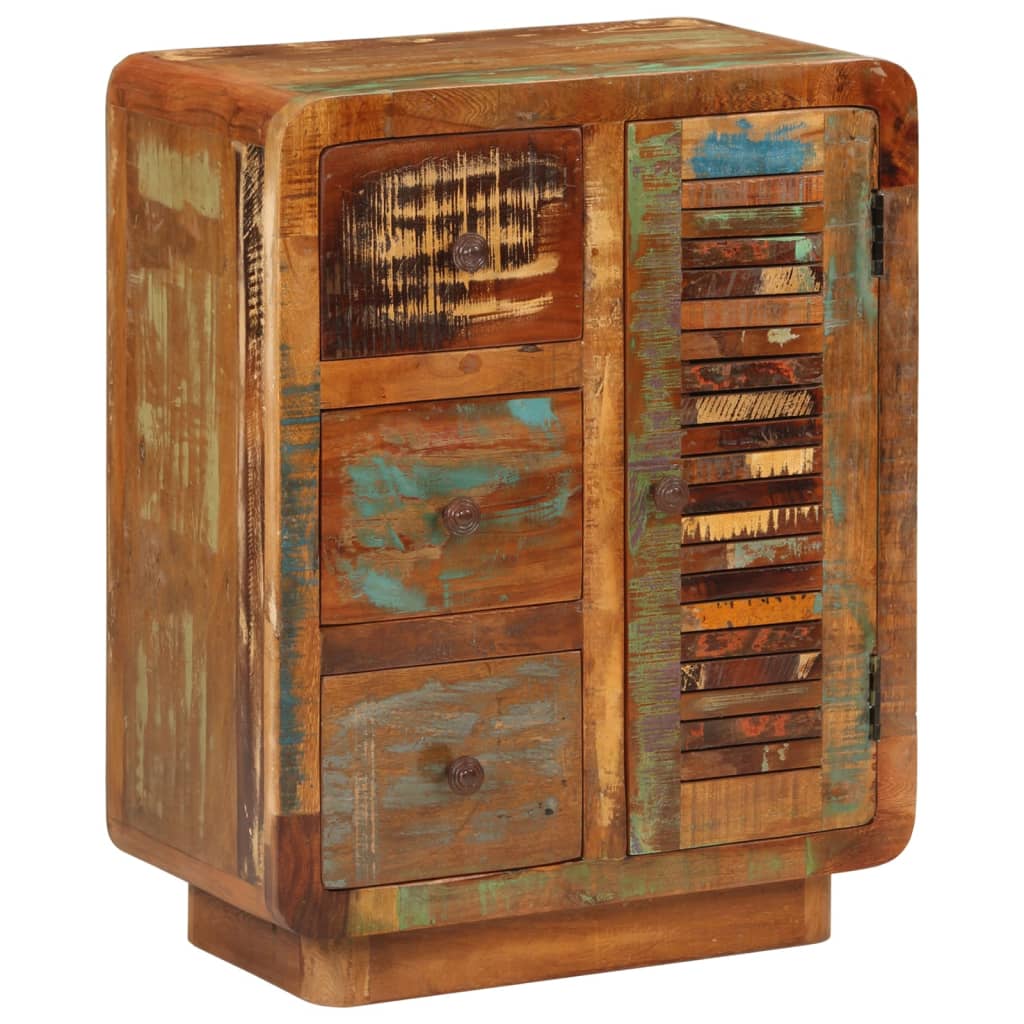 Sideboard with 3 Drawers 55x30x70 cm Solid Wood Reclaimed