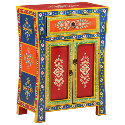 Hand Painted Sideboard 54x30x74 cm Solid Wood Mango