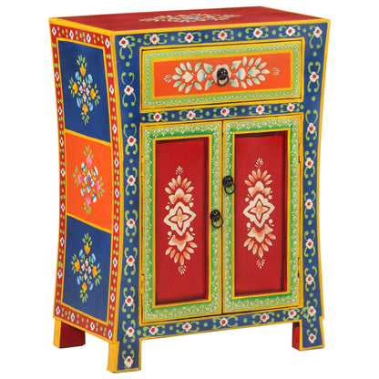 Hand Painted Sideboard 54x30x74 cm Solid Wood Mango