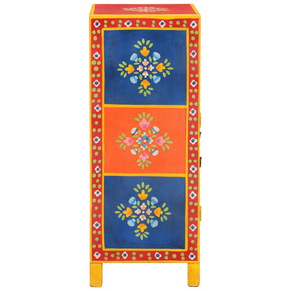 Hand Painted Sideboard 54x30x74 cm Solid Wood Mango