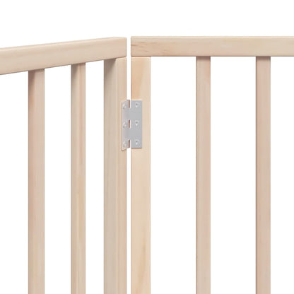 Dog Gate Foldable 3 Panels 150 cm Poplar Wood