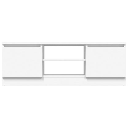 TV Cabinet with Door White 102x30x36 cm
