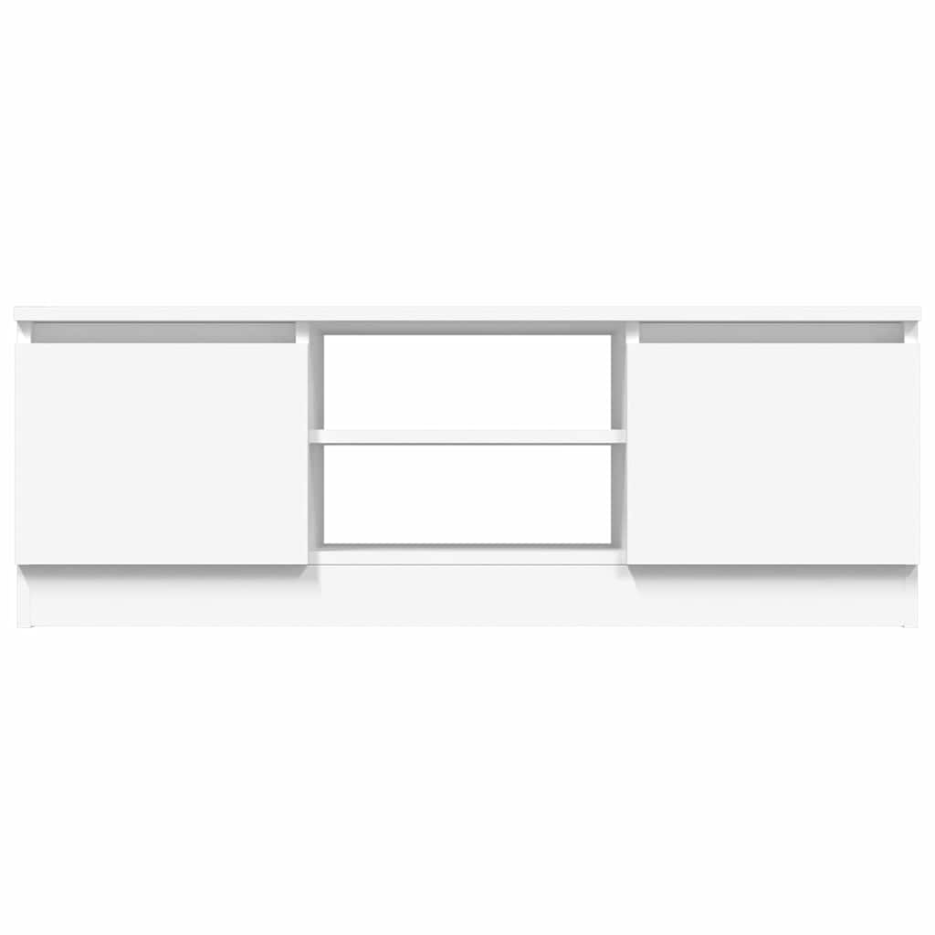 TV Cabinet with Door White 102x30x36 cm