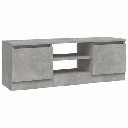 TV Cabinet with Door Concrete Grey 102x30x36 cm