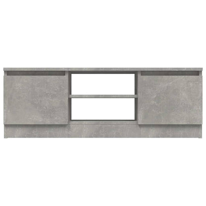 TV Cabinet with Door Concrete Grey 102x30x36 cm