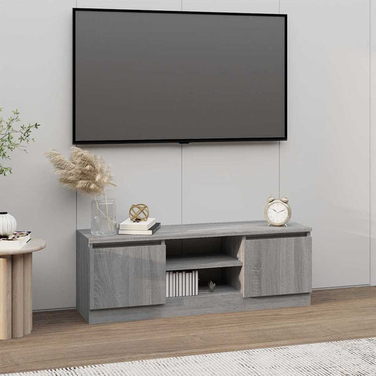 TV Cabinet with Door Grey Sonoma 102x30x36 cm