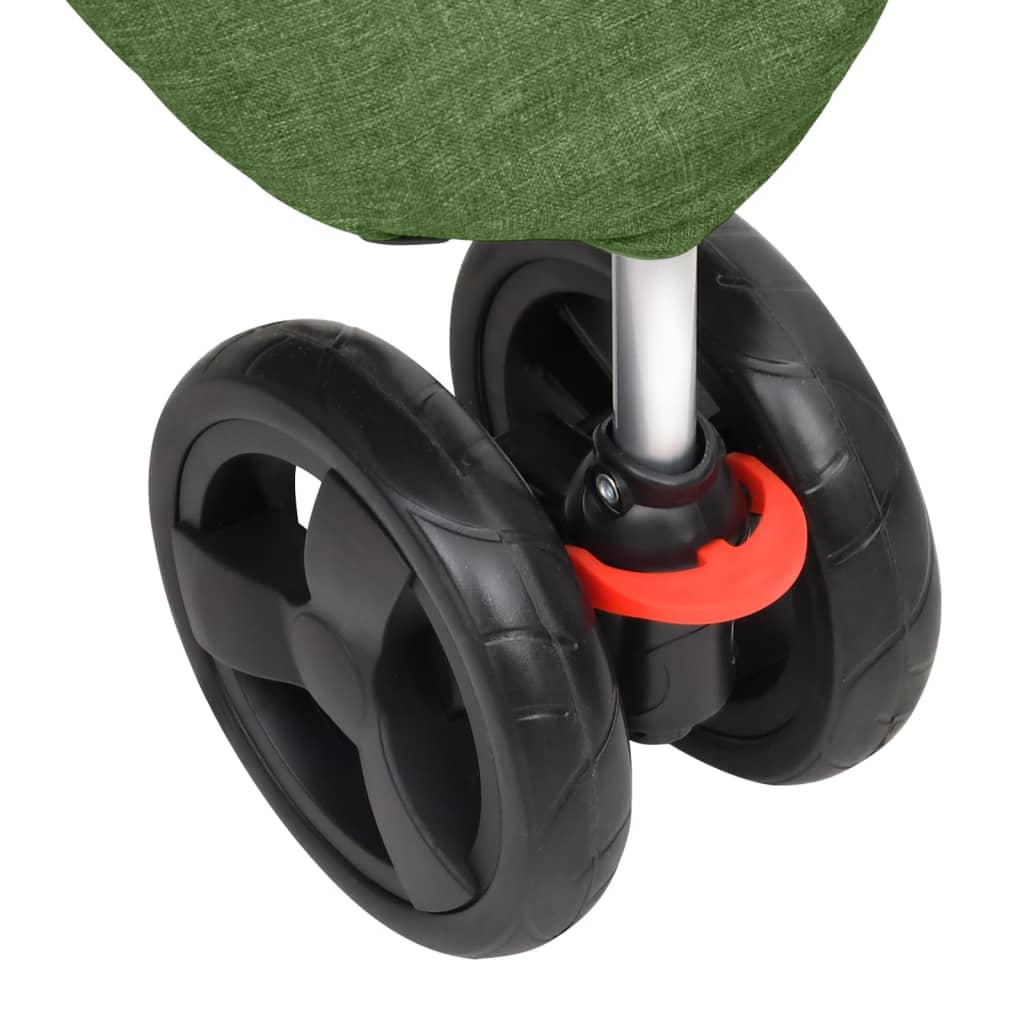 Folding Dog Stroller Green 80x46x98 cm Oxford Fabric