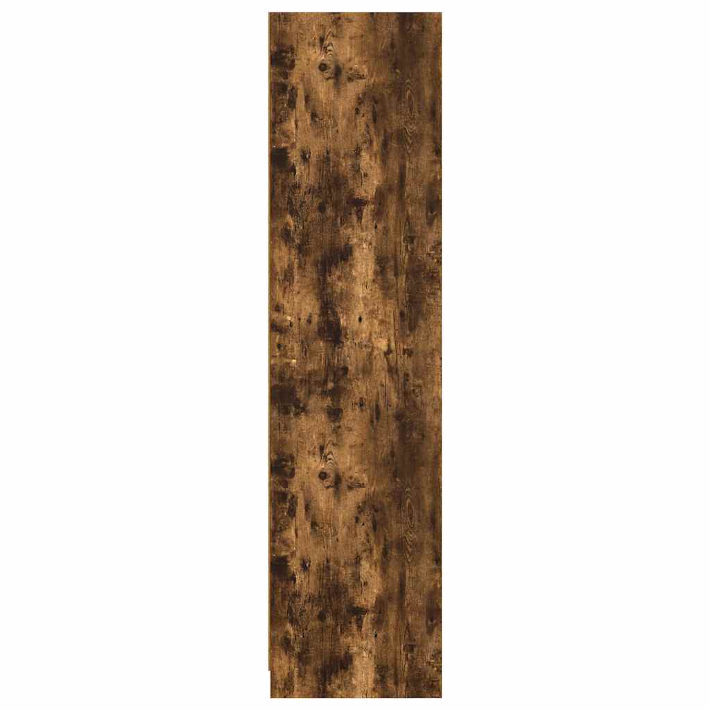Wardrobe Smoked Oak 100x50x200 cm Engineered Wood
