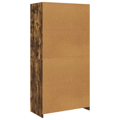 Wardrobe Smoked Oak 100x50x200 cm Engineered Wood