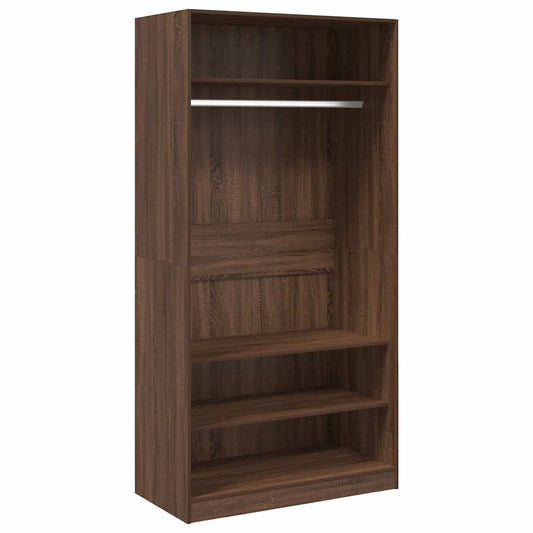Wardrobe Brown Oak 100x50x200 cm Engineered Wood