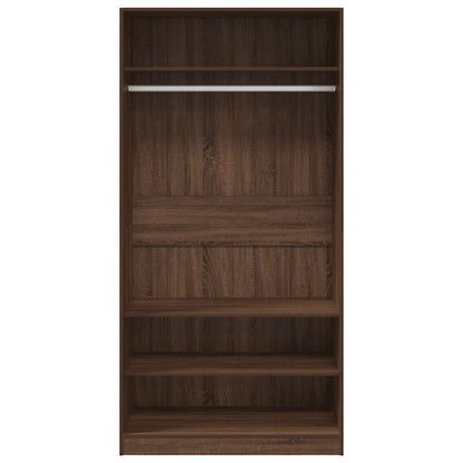 Wardrobe Brown Oak 100x50x200 cm Engineered Wood