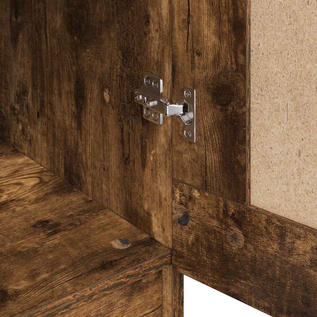Wardrobe Smoked Oak 82,5x51,5x180 cm Engineered Wood