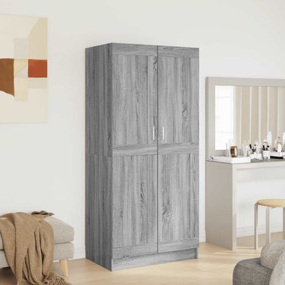 Wardrobe Grey Sonoma 82,5x51,5x180 cm Engineered Wood